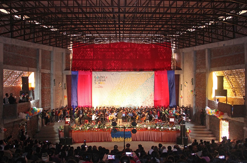 Education and music sing in harmony at Gandhi Ashram