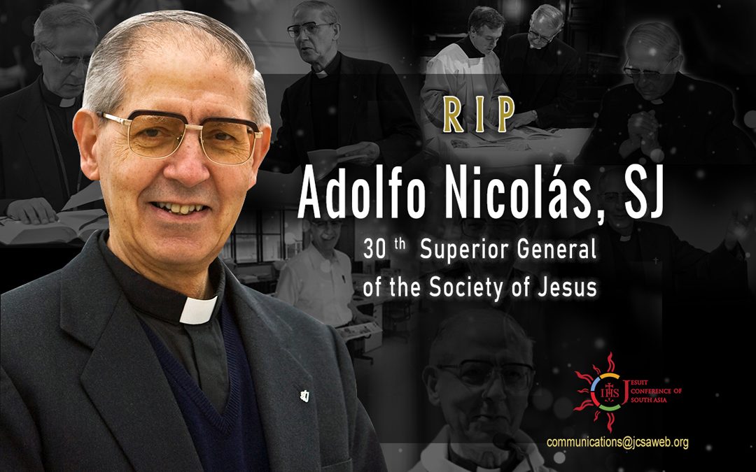 RIP,  Adolfo Nicolás, S.J. 30ᵗʰ Superior General of the Society of Jesus